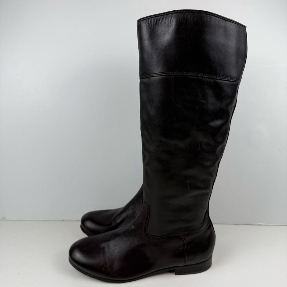 Arturo Chiang Cosmo Brown Leather Riding Boots Size 8.5